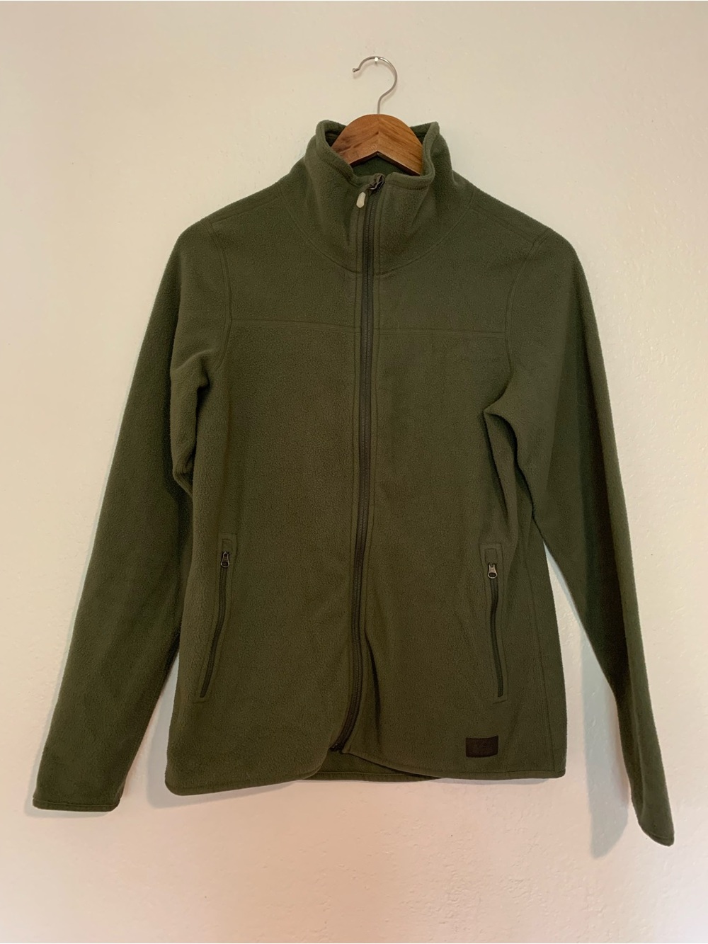 REI Olive Performance Full-Zip Fleece Jacket | S